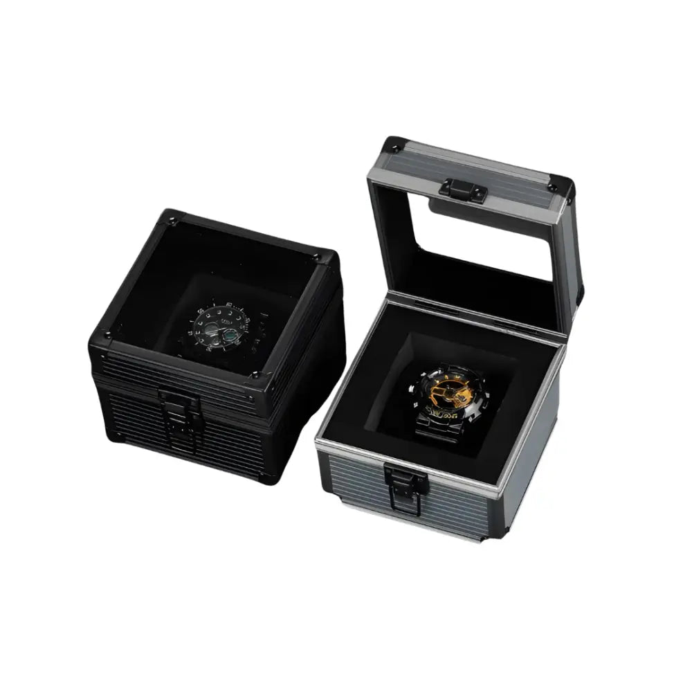 white and black watch case